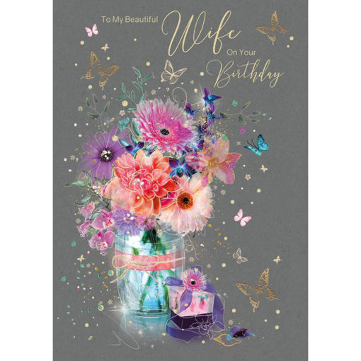 Picture of BEAUTIFUL WIFE ON YOUR BIRTHDAY CARD